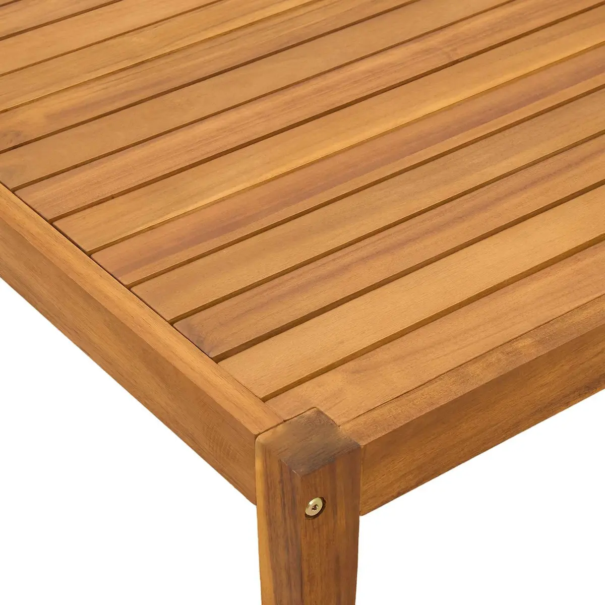 Garden Table Acacia Wood Outdoor Side Table 60x60x30cm Brown