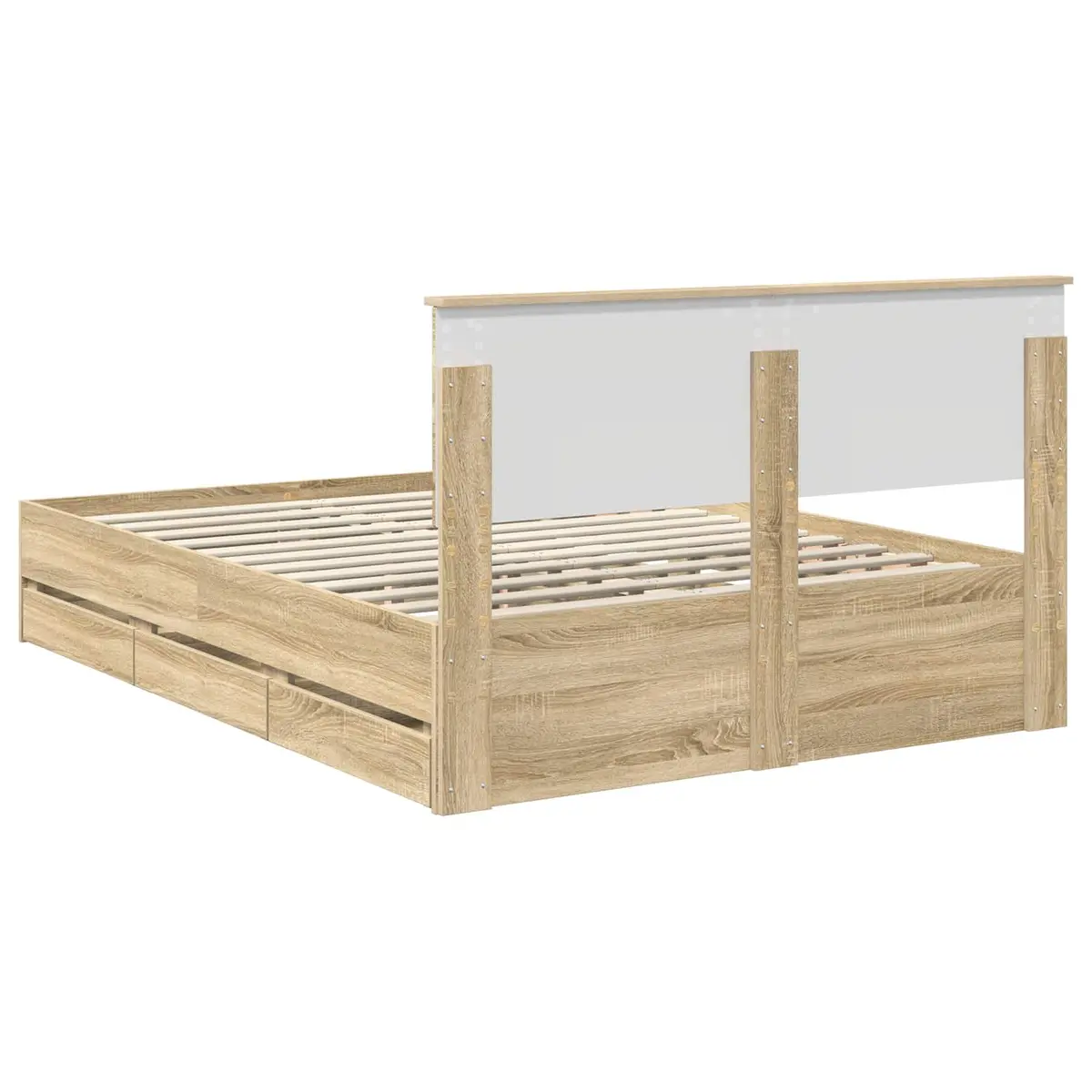 Bed Frame with Integrated Storage for Comfort 150x200cm