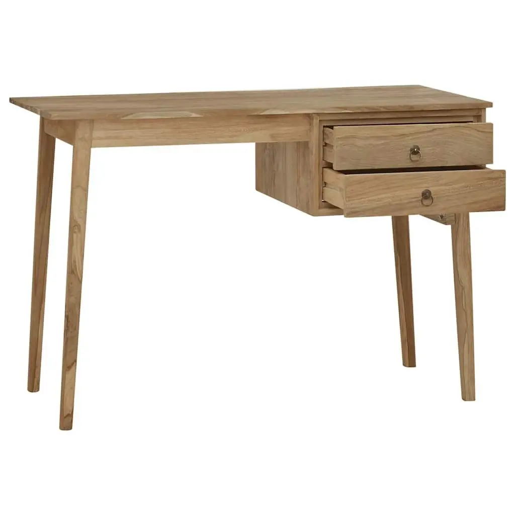 Solid Wood Desk Office Writing Table 110 x 52 x 75 cm Brown Rustic