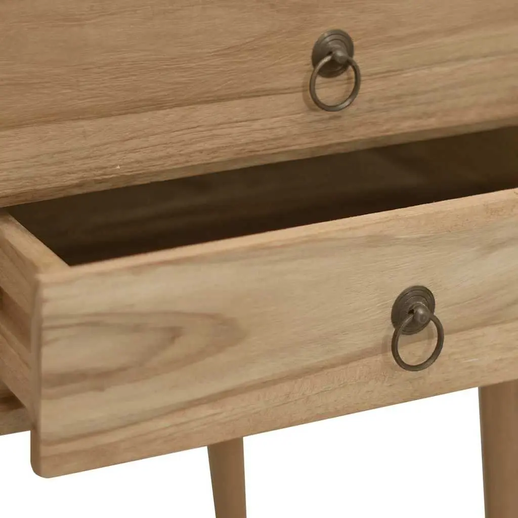 Solid Wood Desk Office Writing Table 110 x 52 x 75 cm Brown Rustic