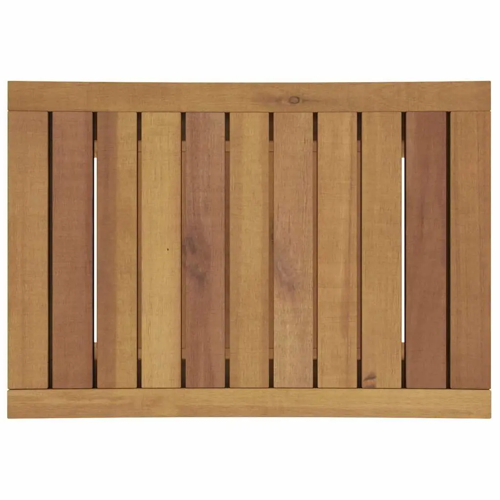Wooden Bathroom Side Table Shower Storage Shelf 50x35x45cm Brown
