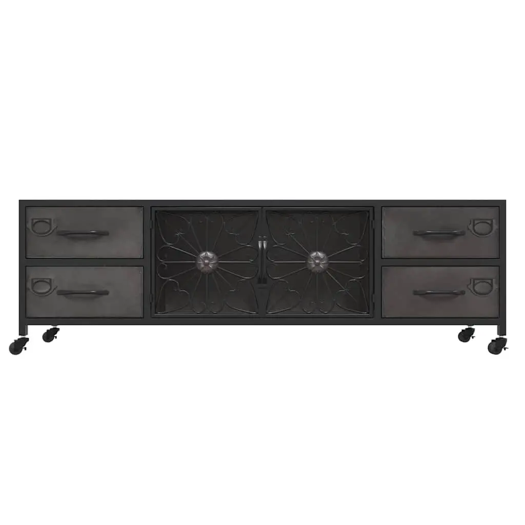Silver TV Cabinet with Ample Storage