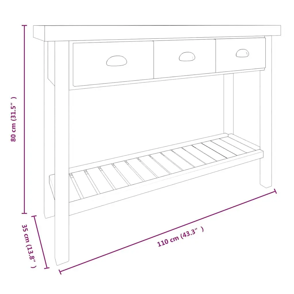 Console Table with Ample Storage Space