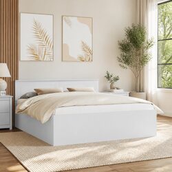 Reliable White Bed Frame with Headboard, Ideal for You
