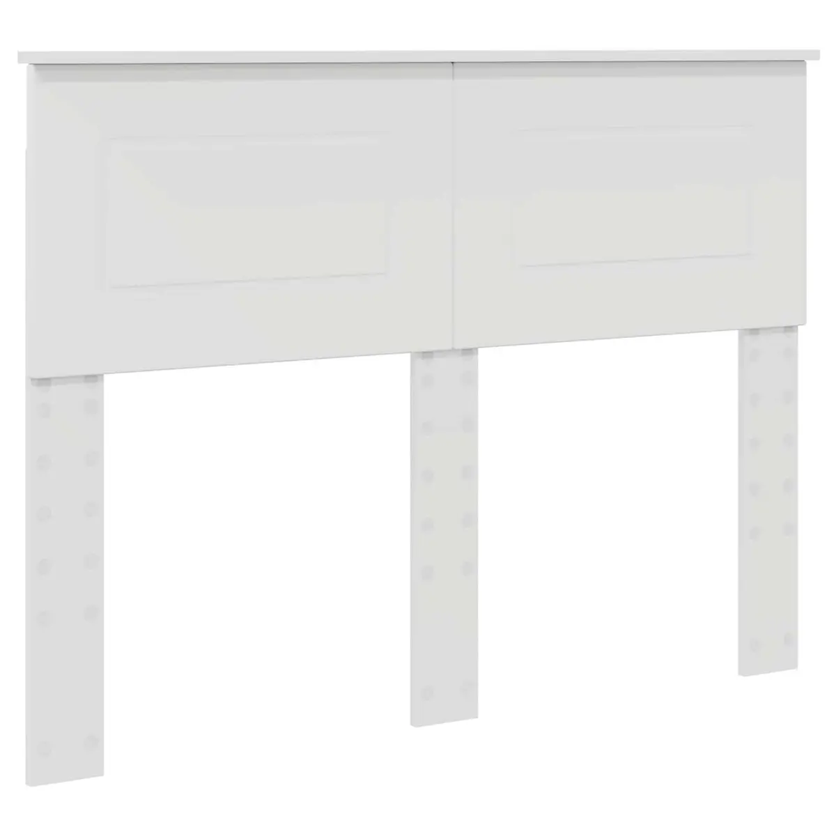 Bed Frame with Headboard in White, 135 x 190 cm