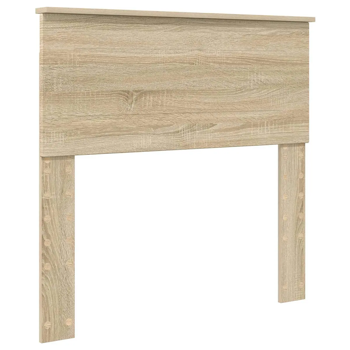 Bed Frame with Headboard Brown 90 x 200 cm Engineered Wood Modern Bedroom