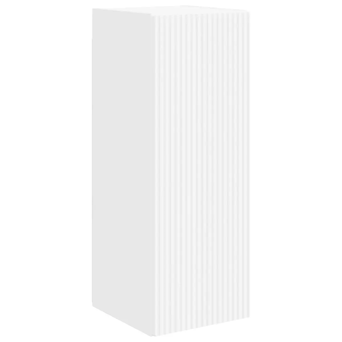 Wall-mounted TV Cabinet Set 2 Pieces White Modern Living Room Storage Unit