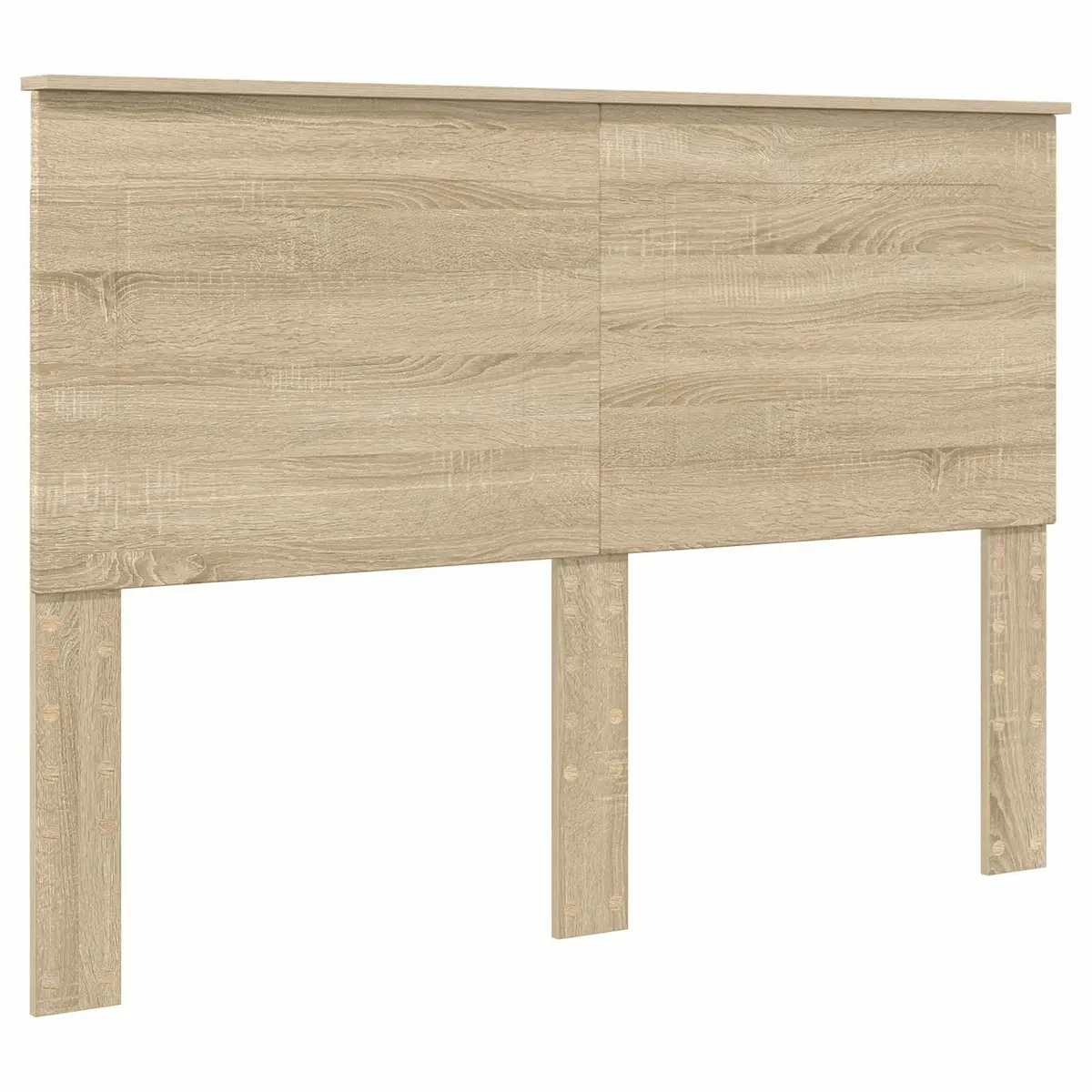 Bed Frame with Storage Drawers in Brown Oak