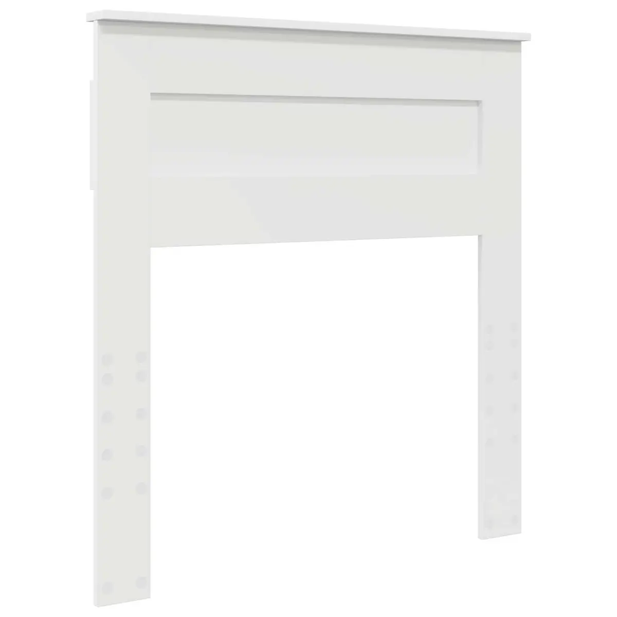 White Storage Bed Frame with Drawer 90 x 190 cm Engineered Wood Bedroom