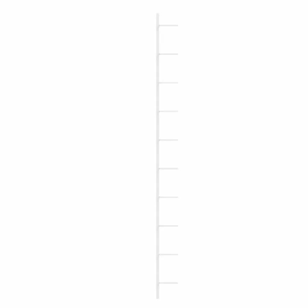 Metal Wall-mounted Wine Rack Set of 2 White Storage 10 Bottle Holder Kitchen