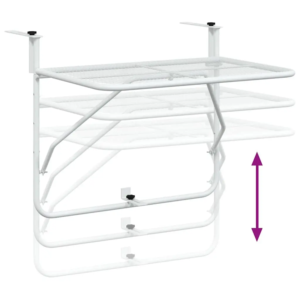 White Balcony Table