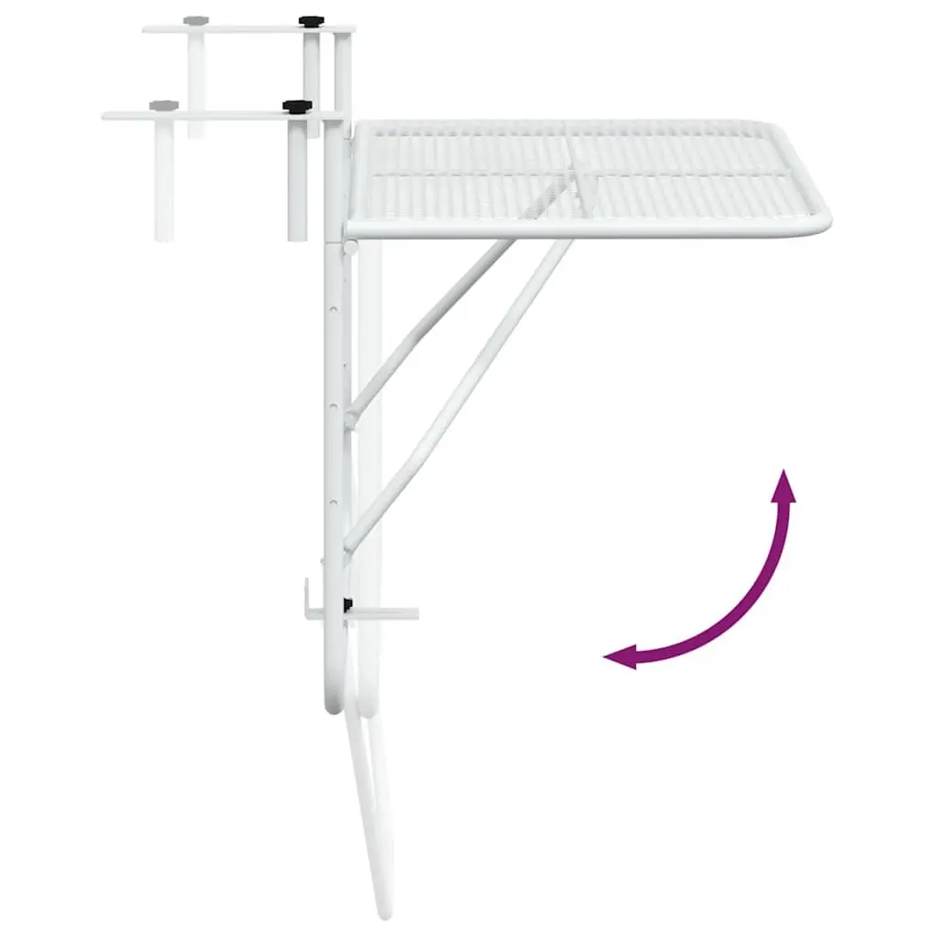White Balcony Table