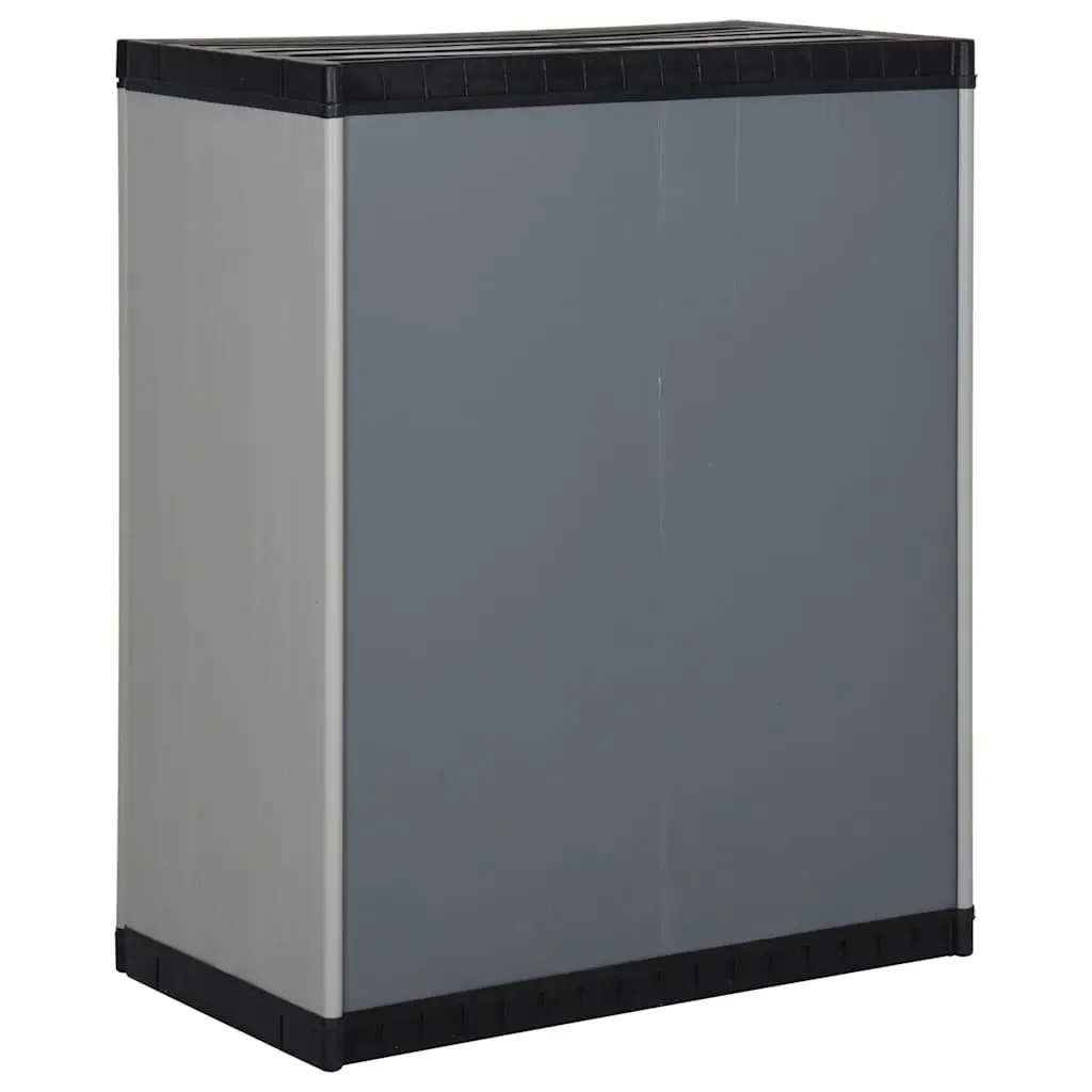 Garden Storage Cabinet Grey Outdoor Patio Deck 1 Shelf