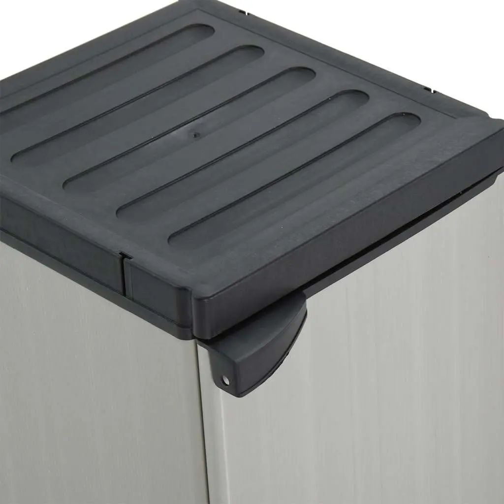 Garden Storage Cabinet Outdoor Organiser 35x40x85cm Grey