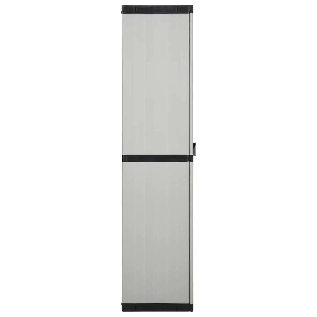 Outdoor Storage Cabinet Grey 3 Shelf Garden Patio Balcony Cupboard