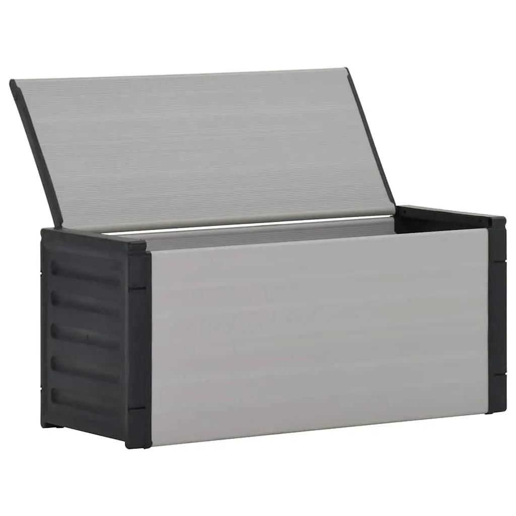 Garden Waste Basket Recycling Bin 85x34x40 cm Grey