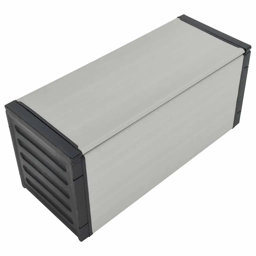 Garden Waste Basket Recycling Bin 85x34x40 cm Grey