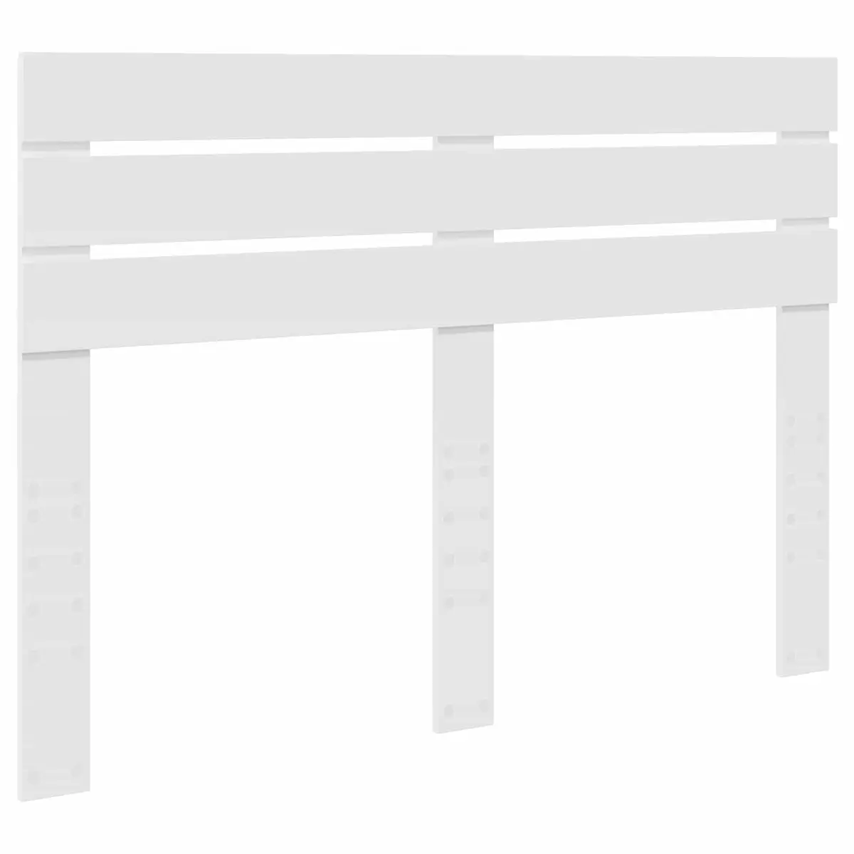 White Bed Frame with Storage Headboard