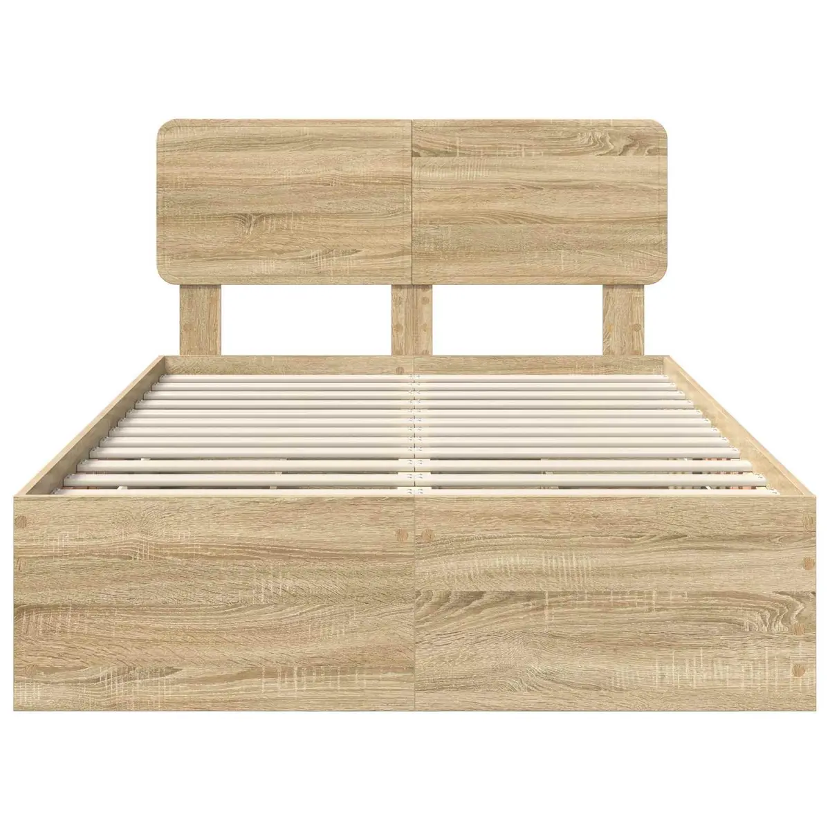 Bed Frame with Adjustable Headboard 135 x 190 cm