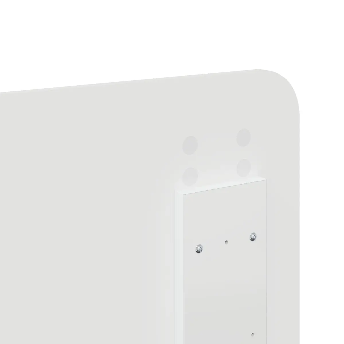 White Bed Frame with Headboard Storage Drawers 150 x 200 cm Engineered Wood