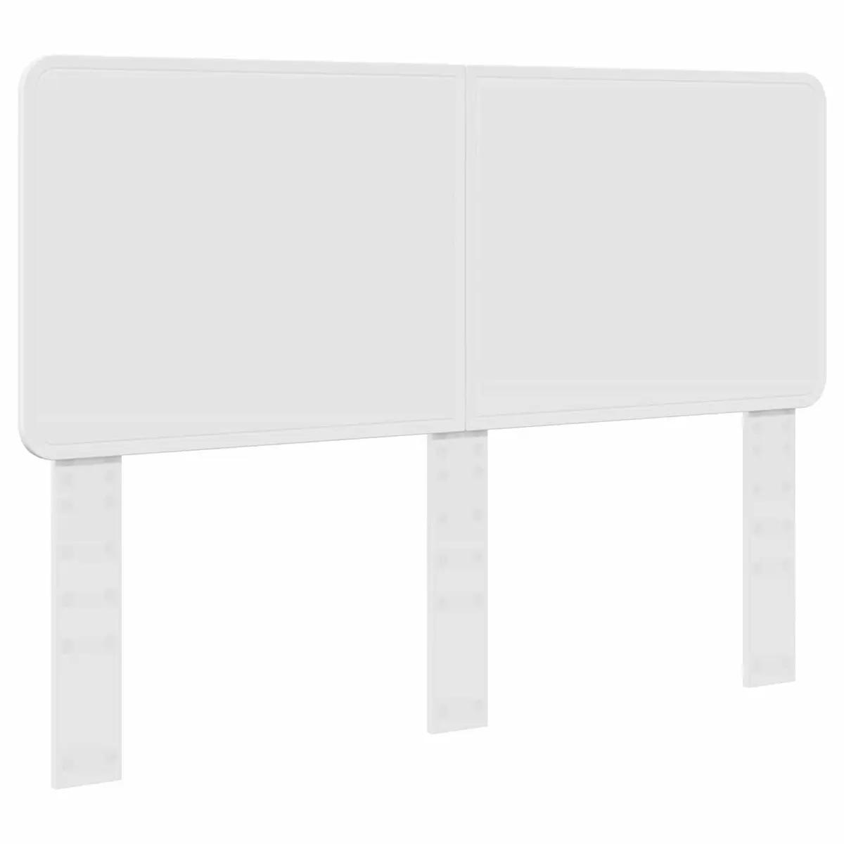 Bed Frame White with Headboard Storage Drawers 150 x 200 cm Engineered Wood