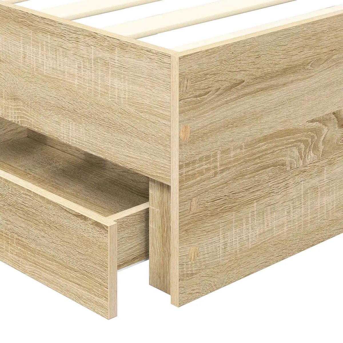 Bed Frame with Storage 90 x 190 cm
