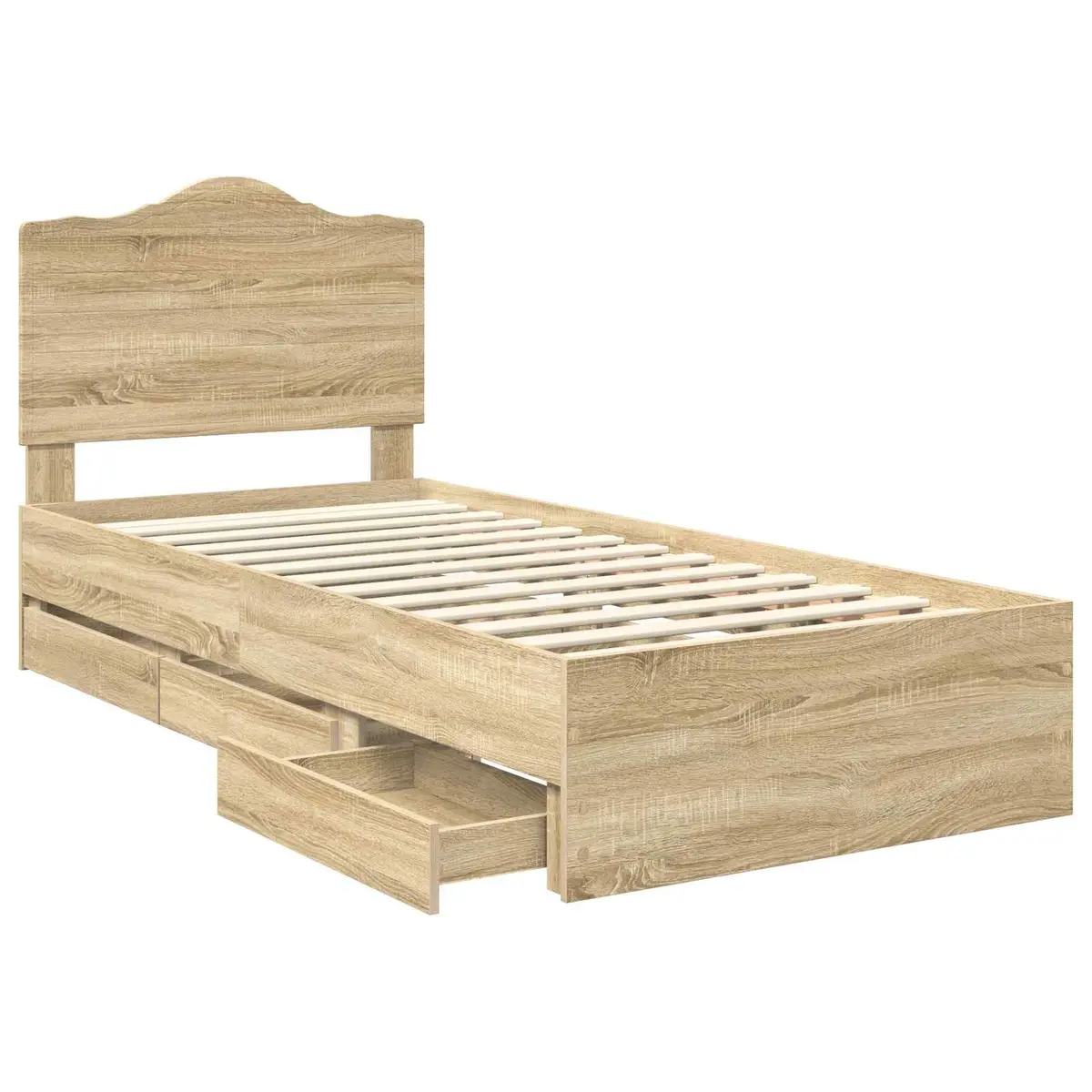Bed Frame with Storage 90 x 190 cm