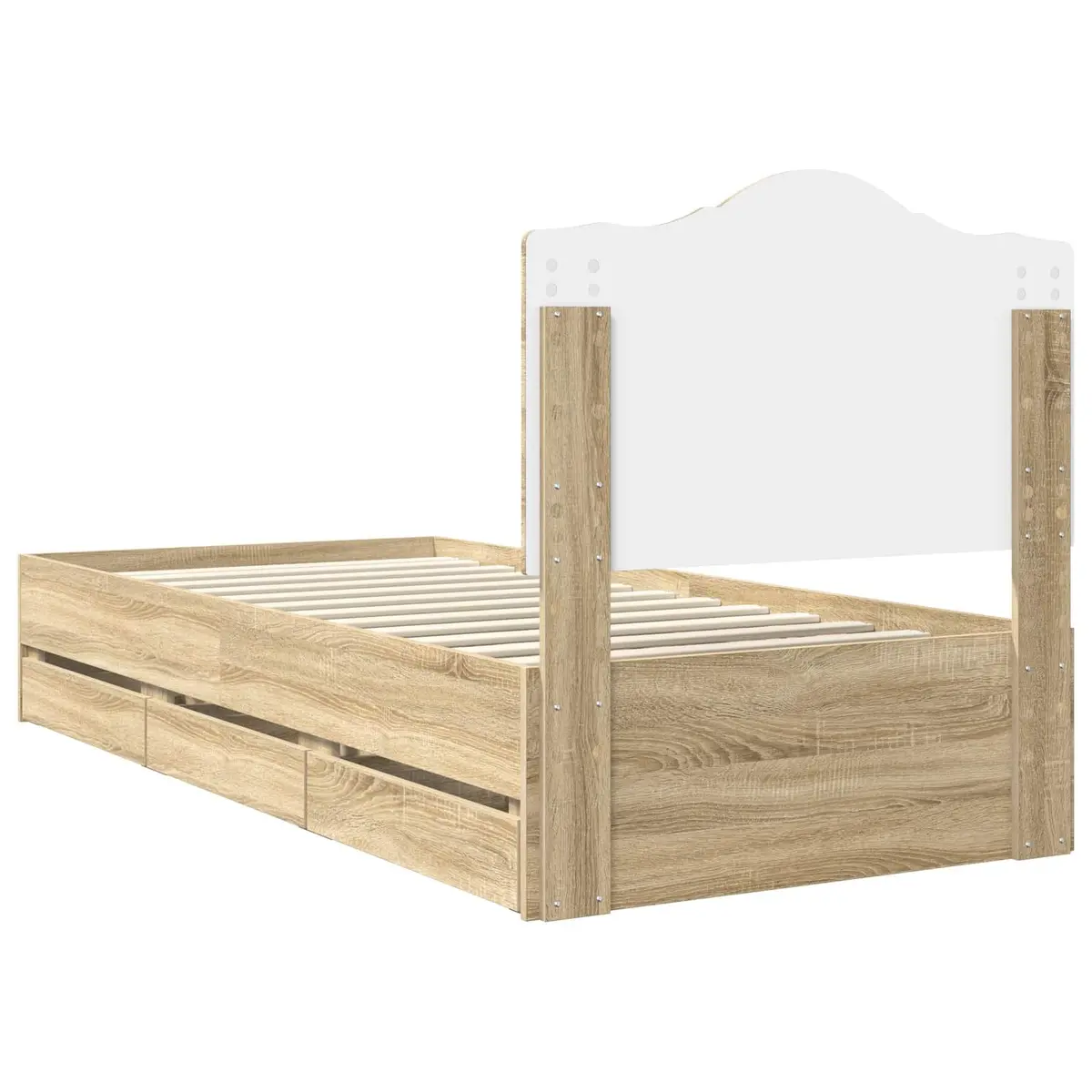 Bed Frame with Storage 90 x 190 cm