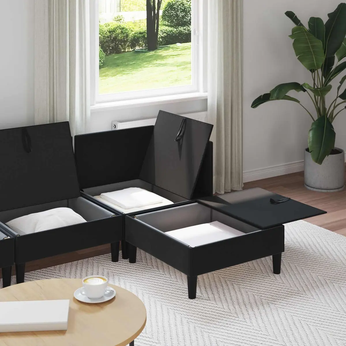 4-Piece Velvet Sofa Set