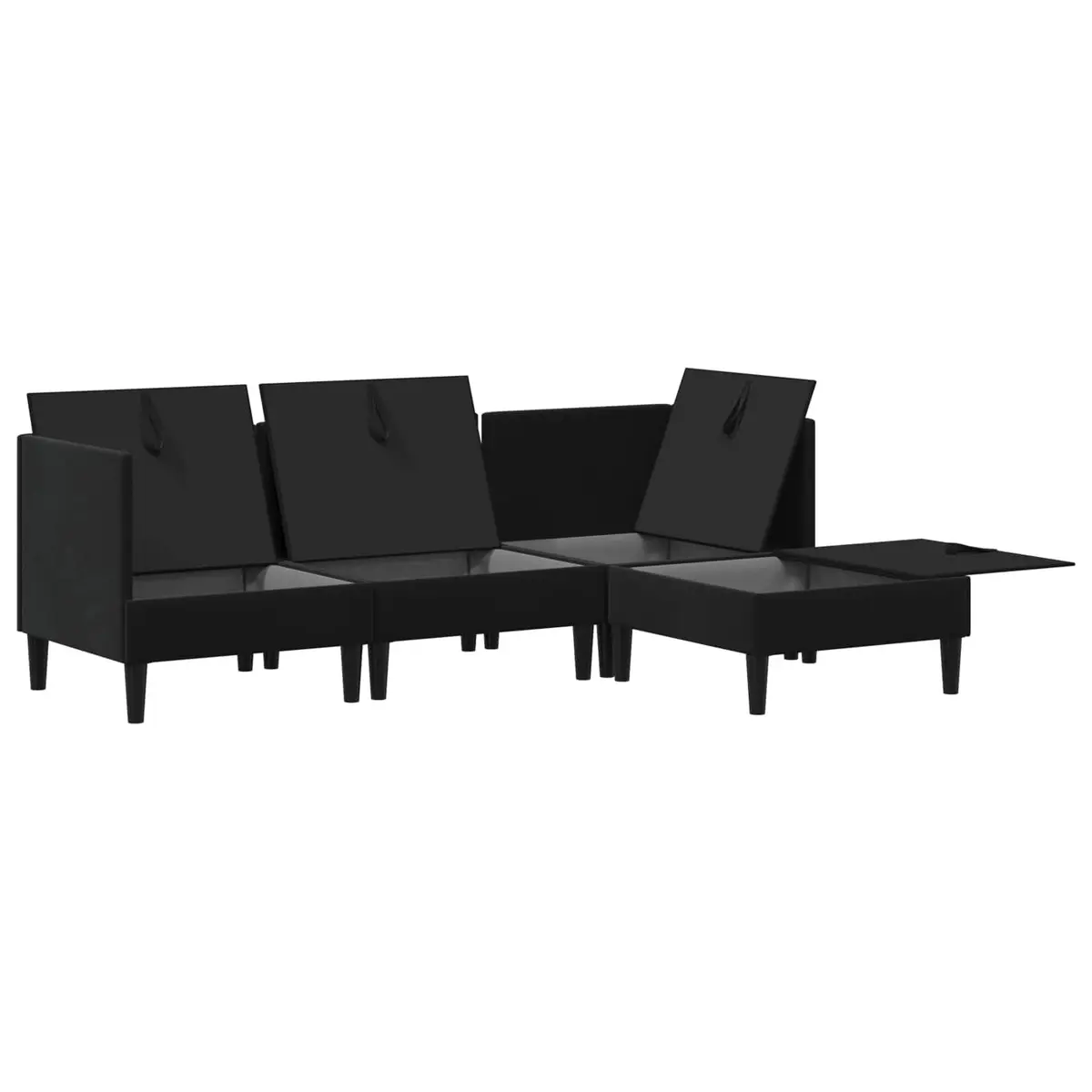 4-Piece Velvet Sofa Set