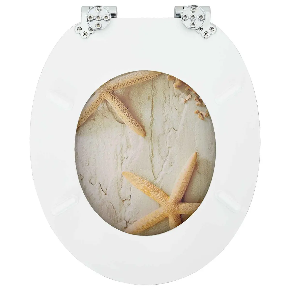 Toilet Seat Soft-Close 44x38cm Yellow White 2 Pack Modern Bathroom Fixture Easy Install