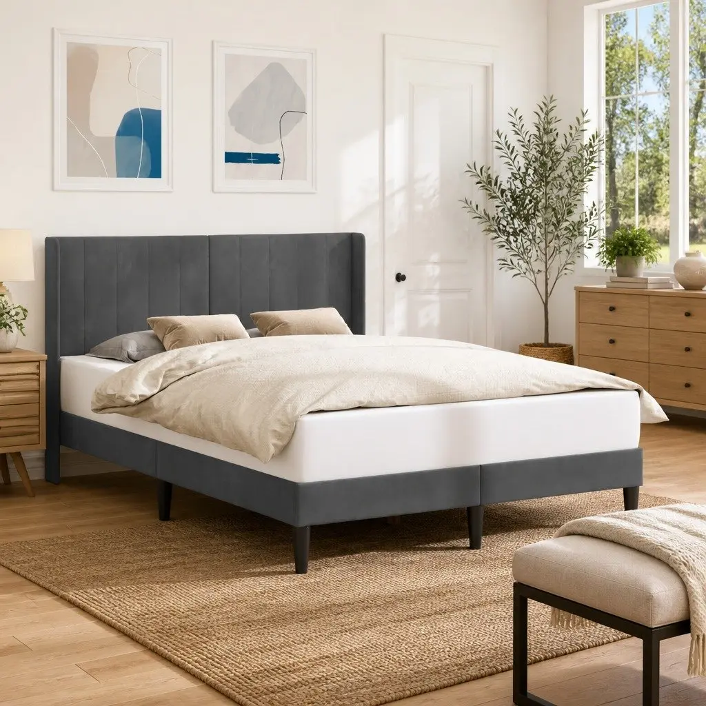 Bed Frame with a Touch of Elegance