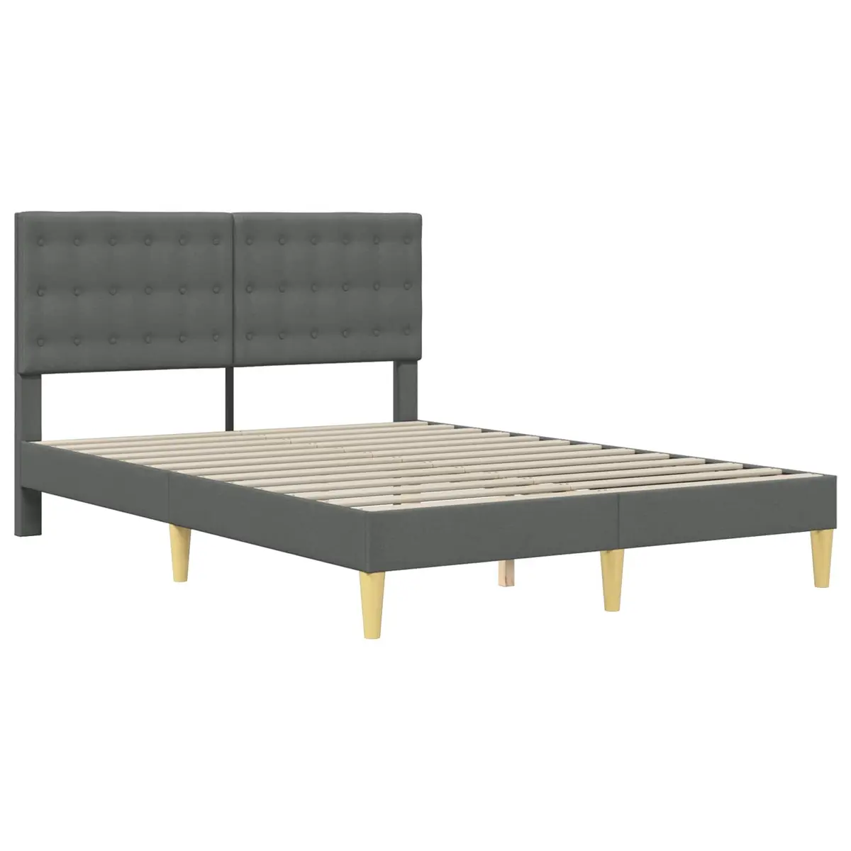 Bed Frame with Fabric Upholstered Headboard