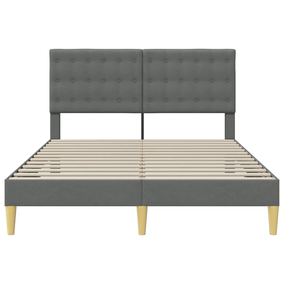 Bed Frame with Dark Grey Headboard