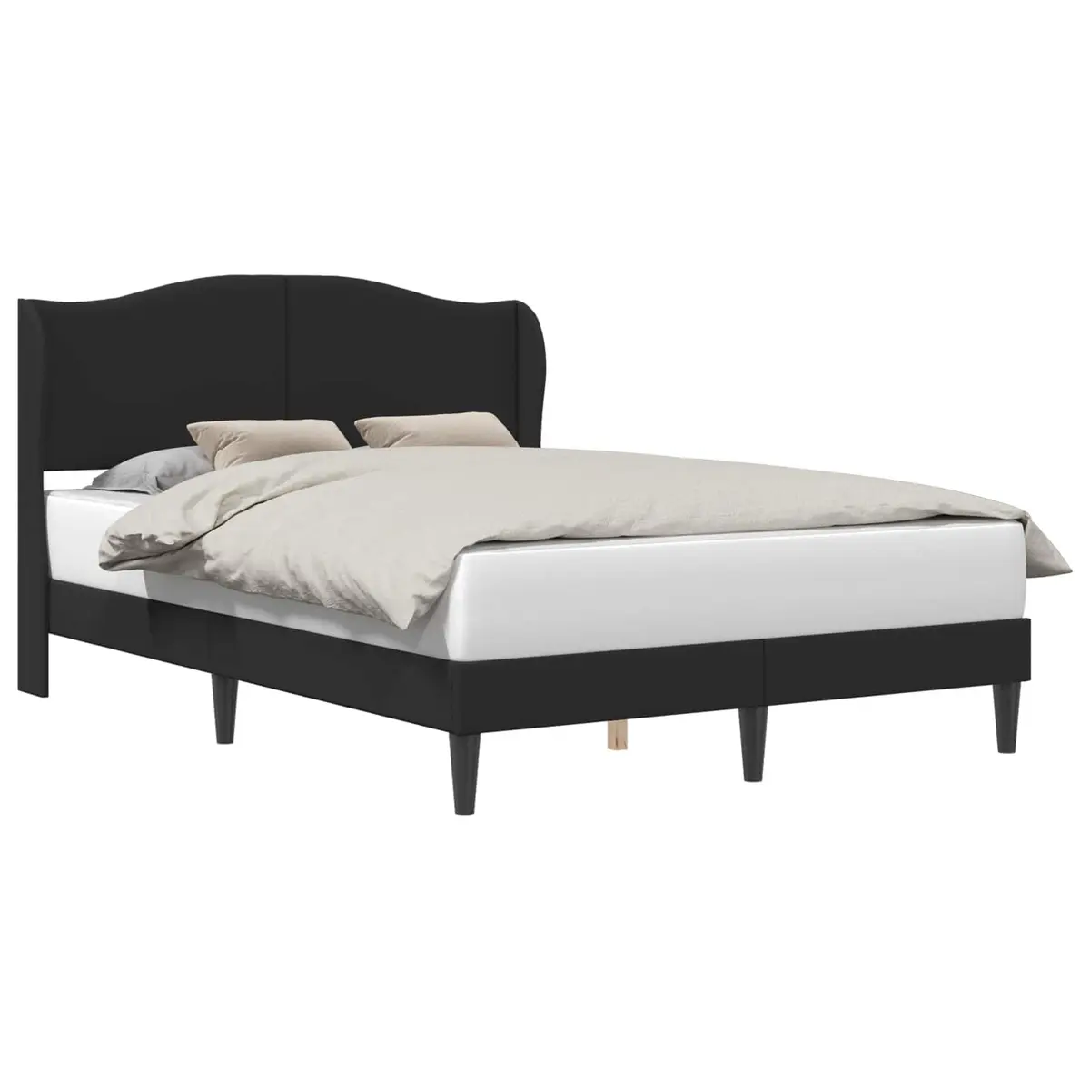 Bed Frame with Headboard in Black