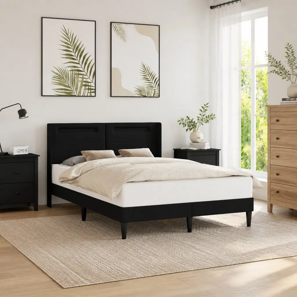 Bed Frame with LED Lighting
