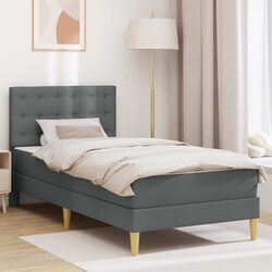 Reliable Dark Grey Bed Frame with Mattress for Peace of Mind