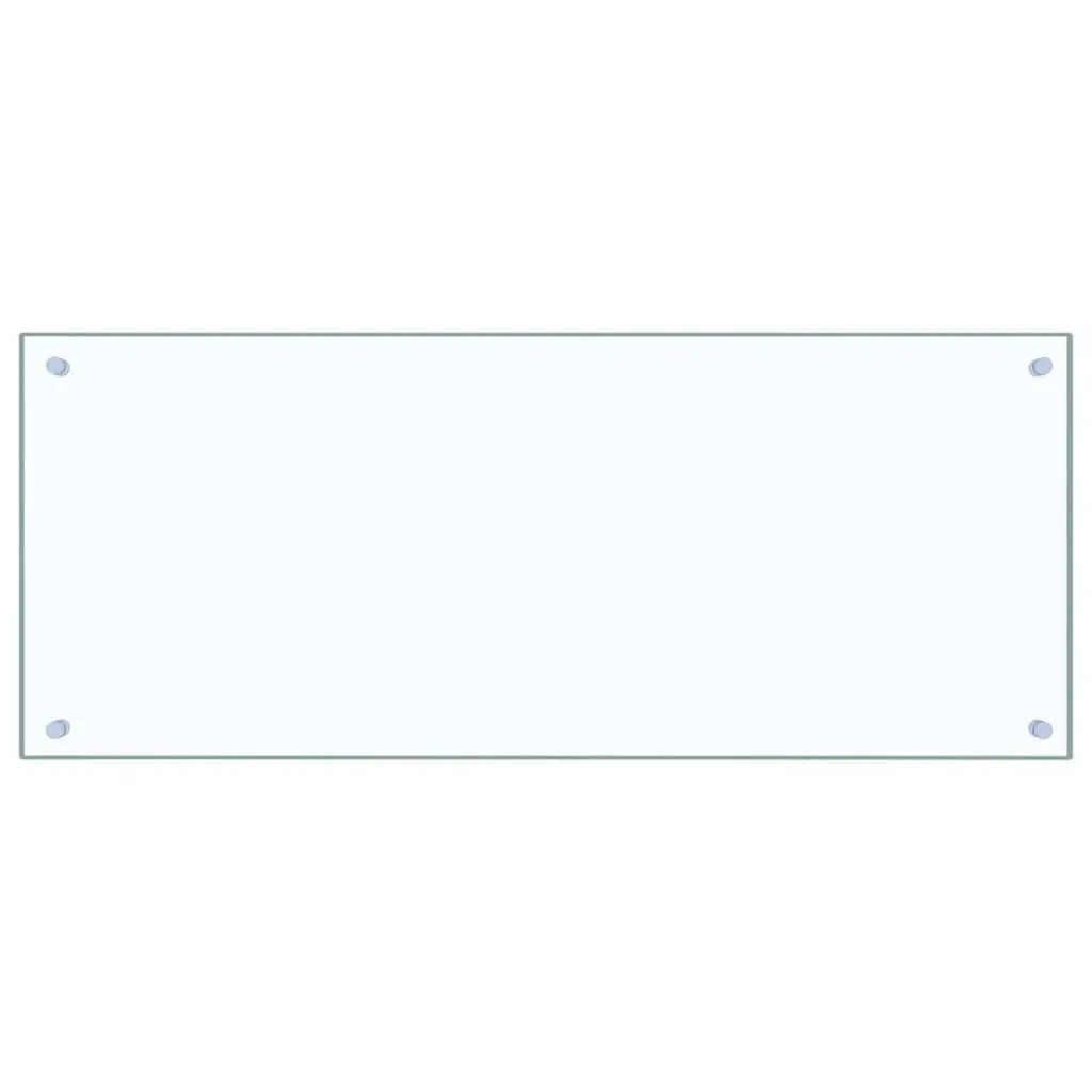Kitchen Backsplash Tempered Glass 100 x 40 cm Transparent 2 Pcs