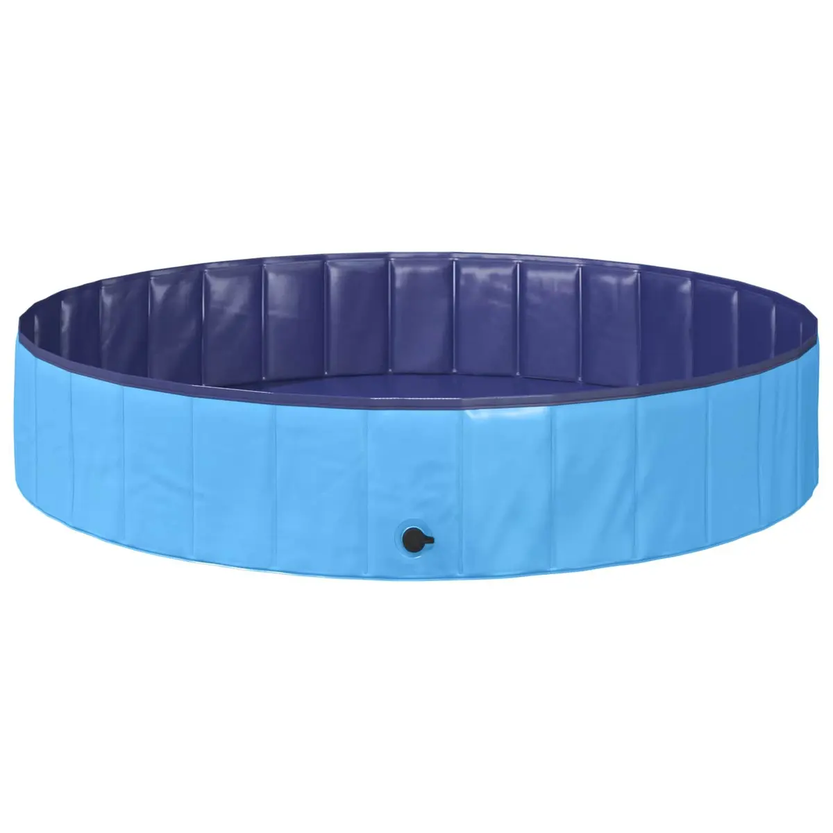 Kids Foldable Swimming Pool Outdoor Garden Backyard Portable 160cm Blue Round