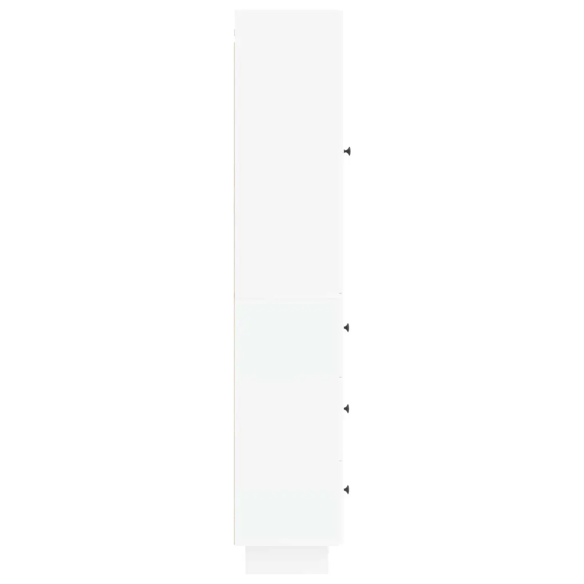 Cabinet Set 2 Pieces Storage Furniture Engineered Wood 33 x 34.5 x 90 cm White