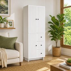 Cabinet Set 2 pcs Storage Furniture Engineered Wood Modular Living Room