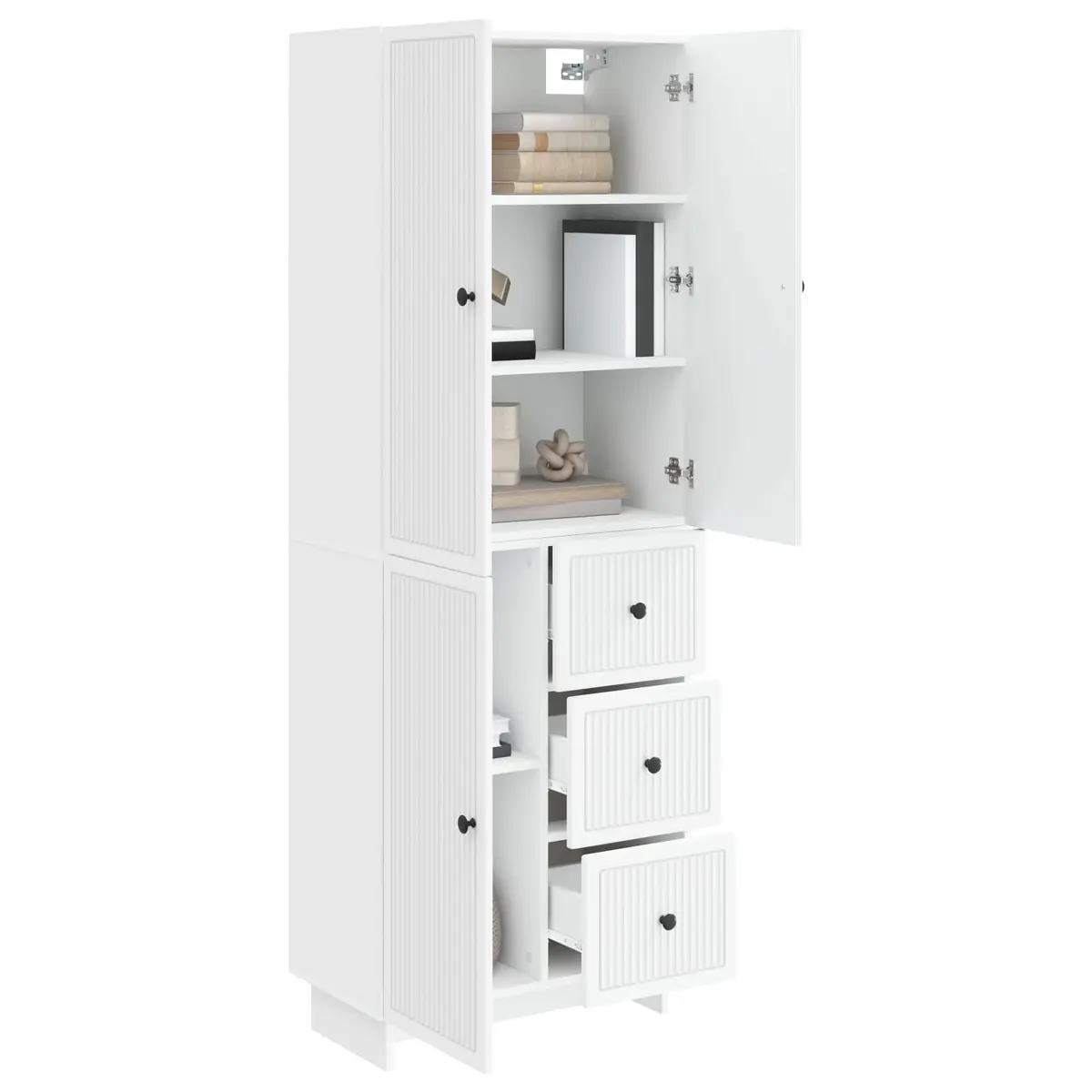 Cabinet Set Storage Furniture Modular Engineered Wood Living Room 66 x 34.5 x 90 cm