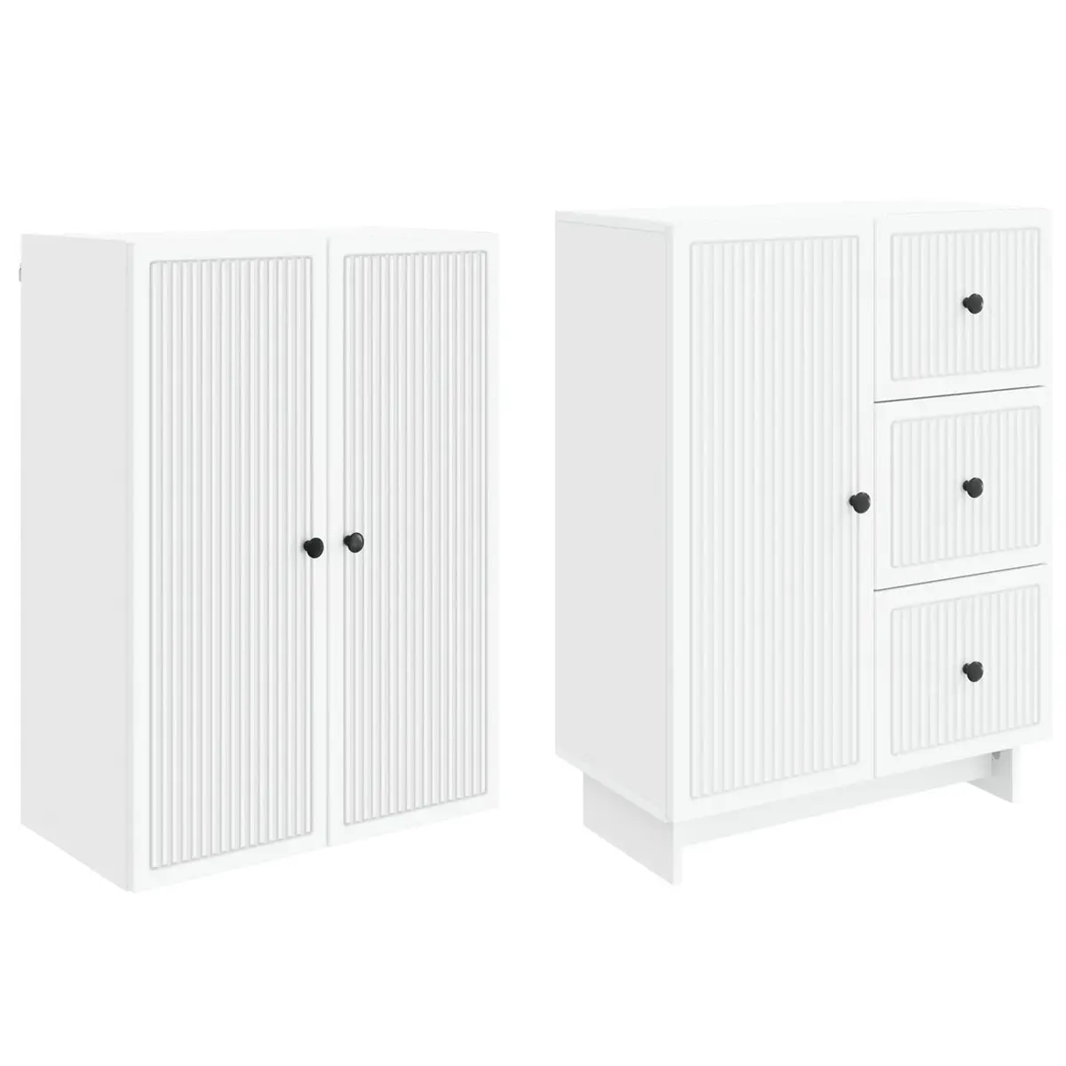 Cabinet Set Storage Furniture Modular Engineered Wood Living Room 66 x 34.5 x 90 cm
