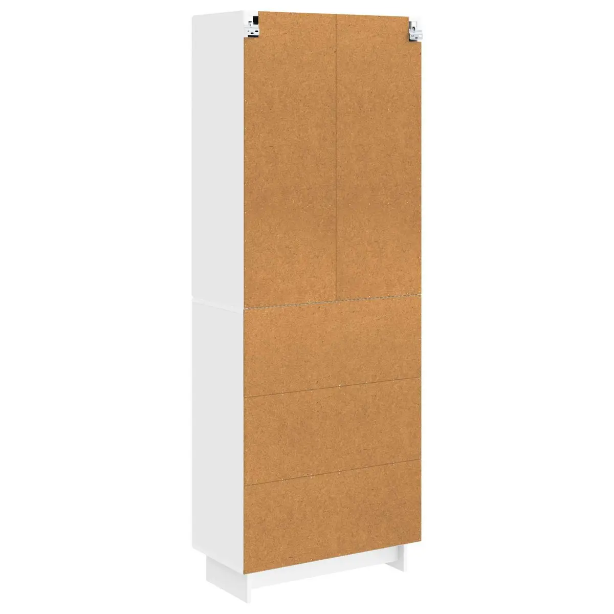 Cabinet Set 2 pcs Storage 66 x 34.5 x 90 cm White Engineered Wood