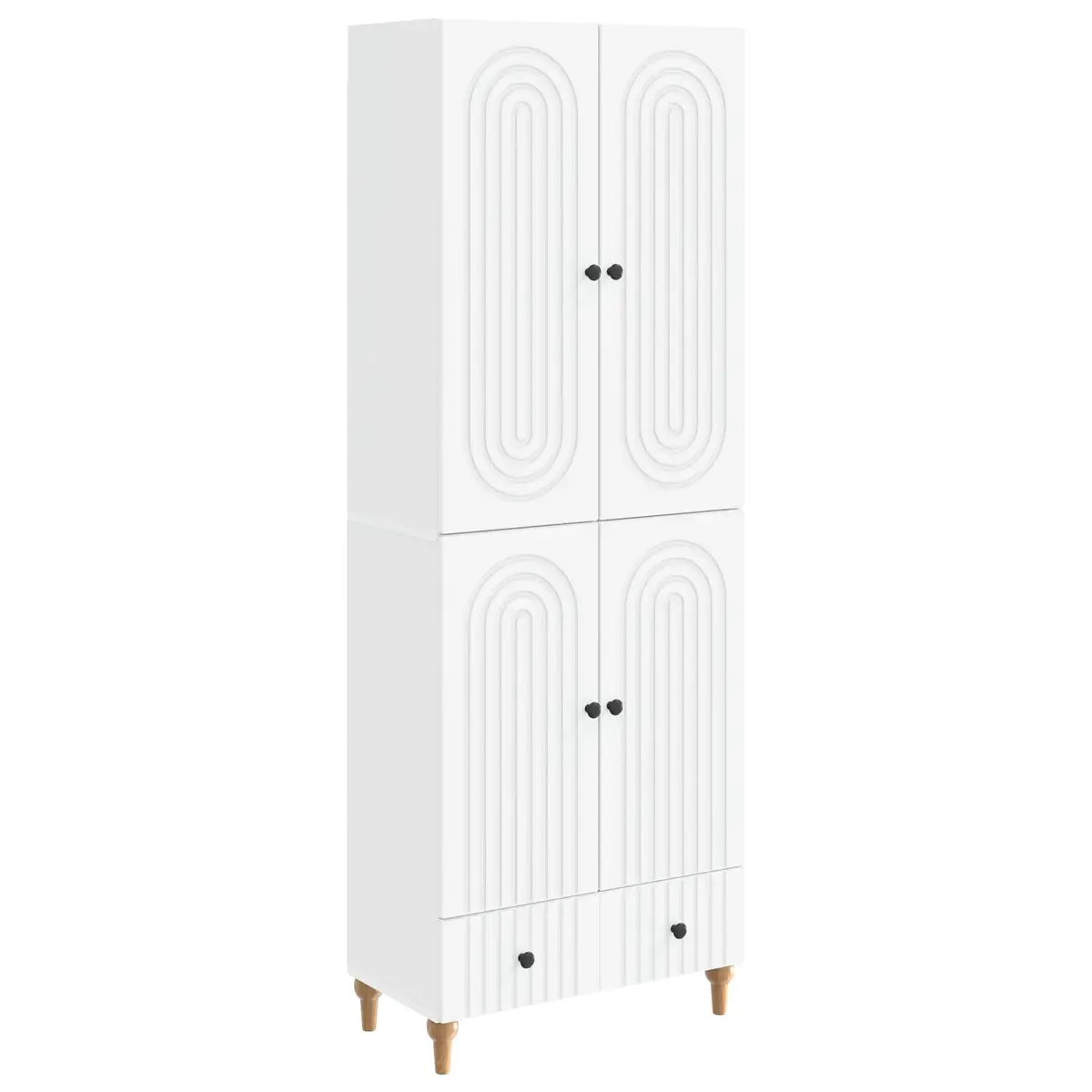2-Piece Cabinet Set with Engineered Wood Build