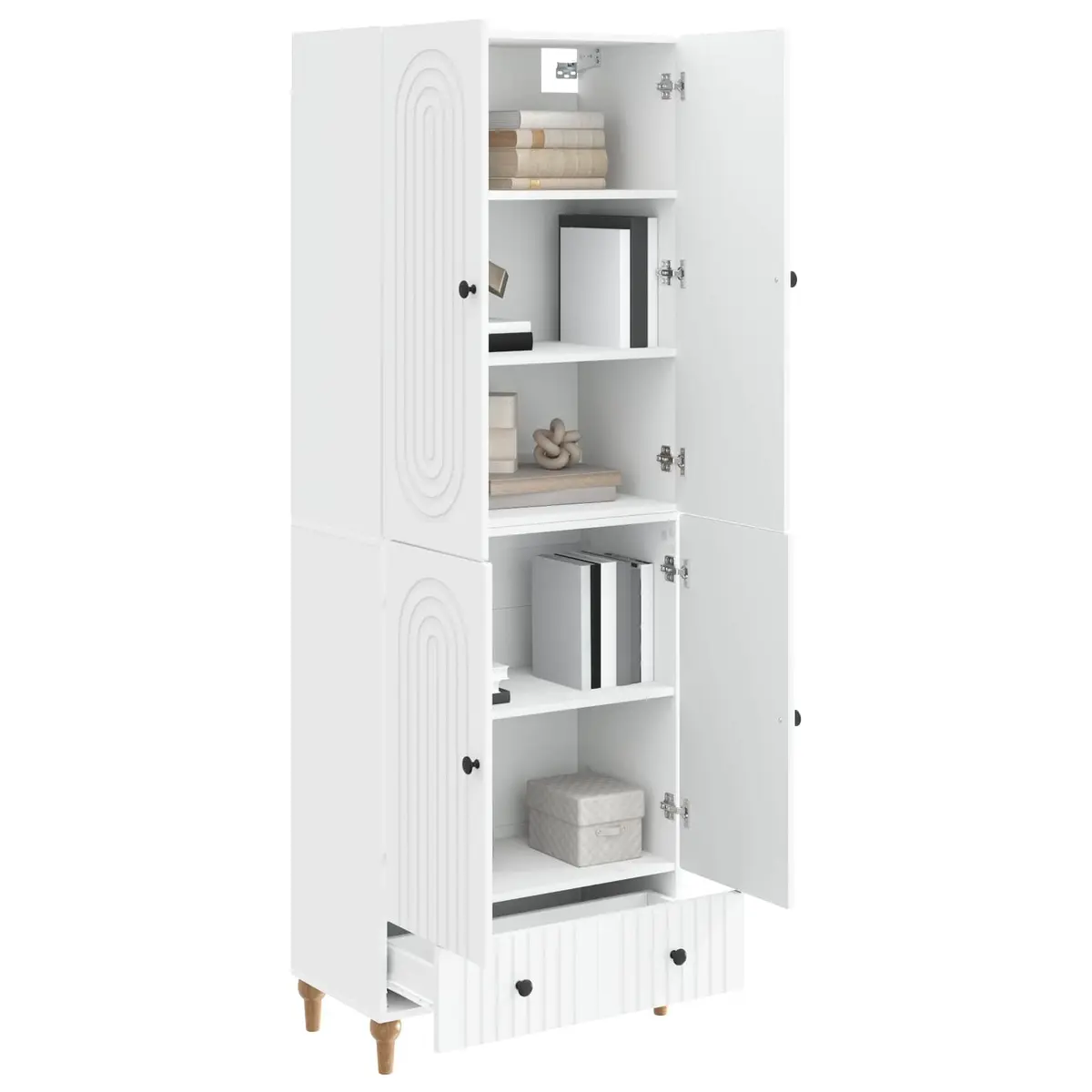2-Piece Cabinet Set with Engineered Wood Build