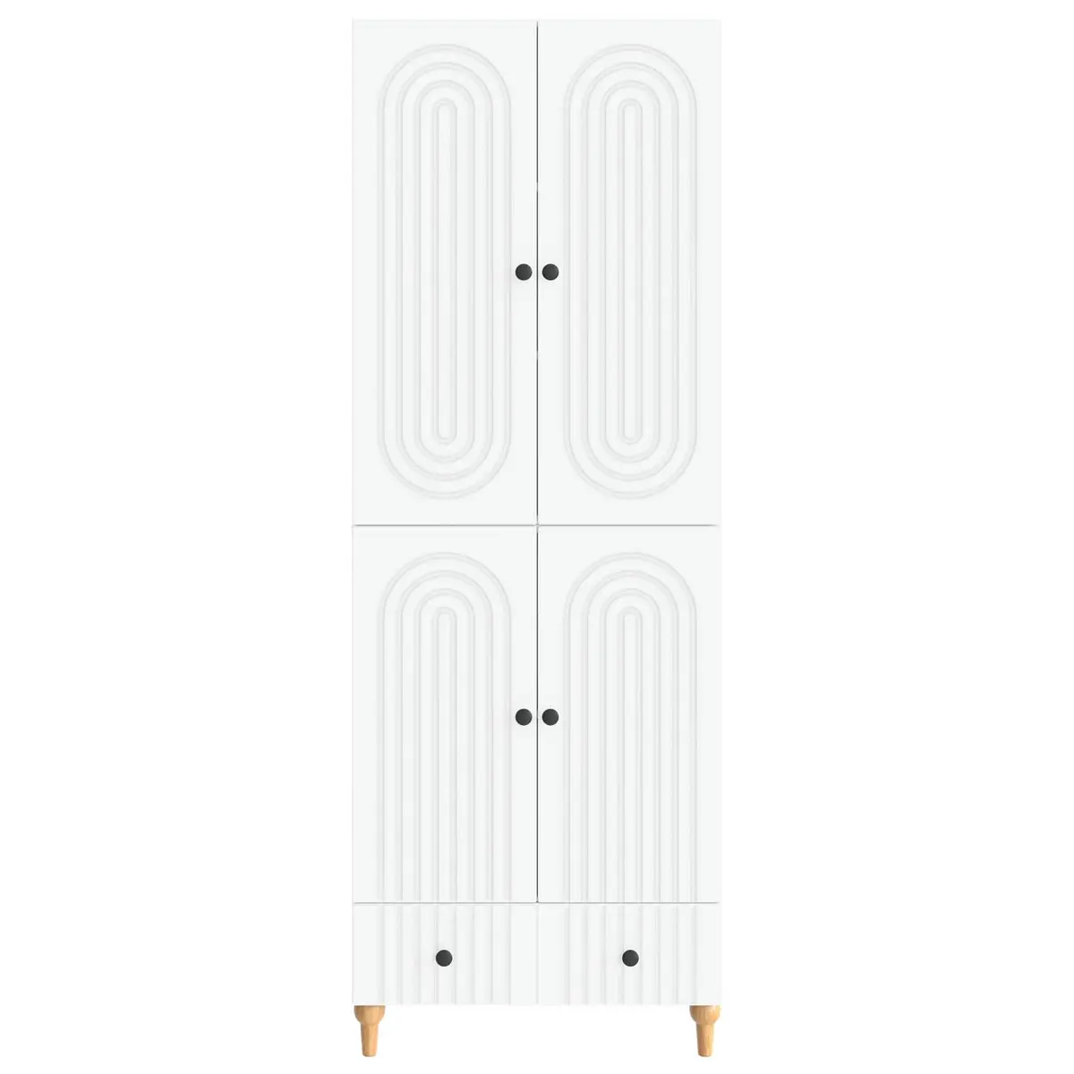 2-Piece Cabinet Set with Engineered Wood Build