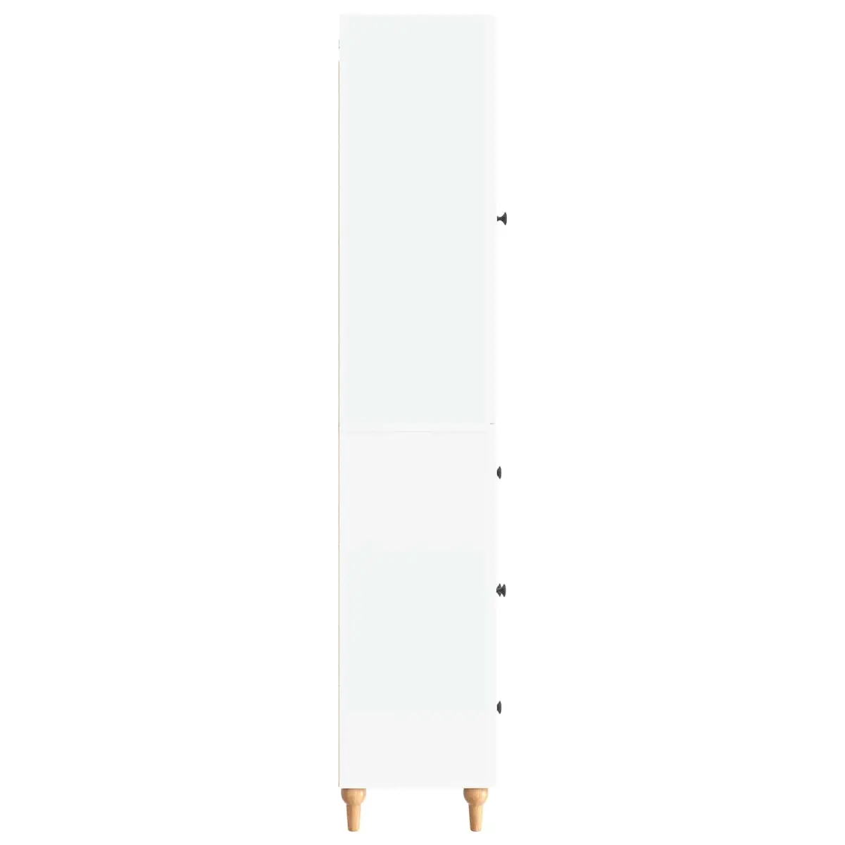 Cabinet Set 2 Pieces White Storage Furniture Shelves Drawers