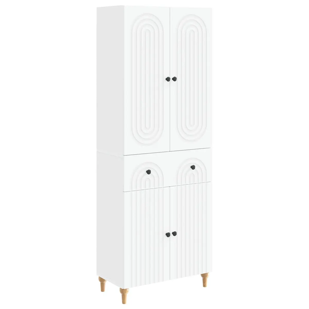 Cabinet Set Storage Furniture 66 x 34.5 x 90 cm Engineered Wood 2 Piece
