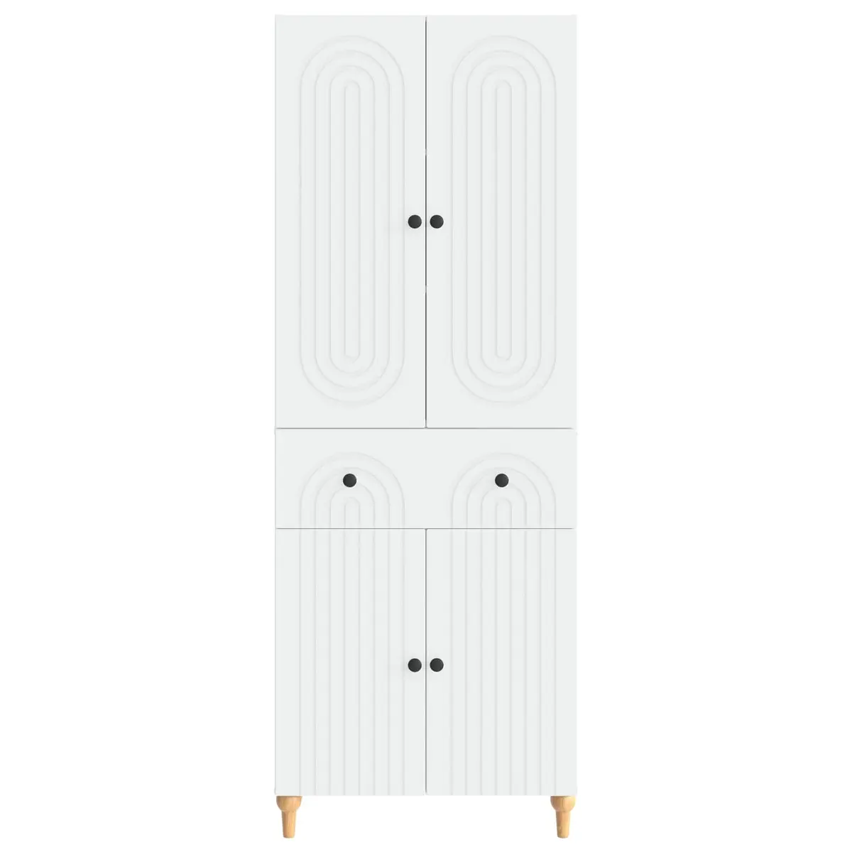 Cabinet Set Storage Furniture 66 x 34.5 x 90 cm Engineered Wood 2 Piece